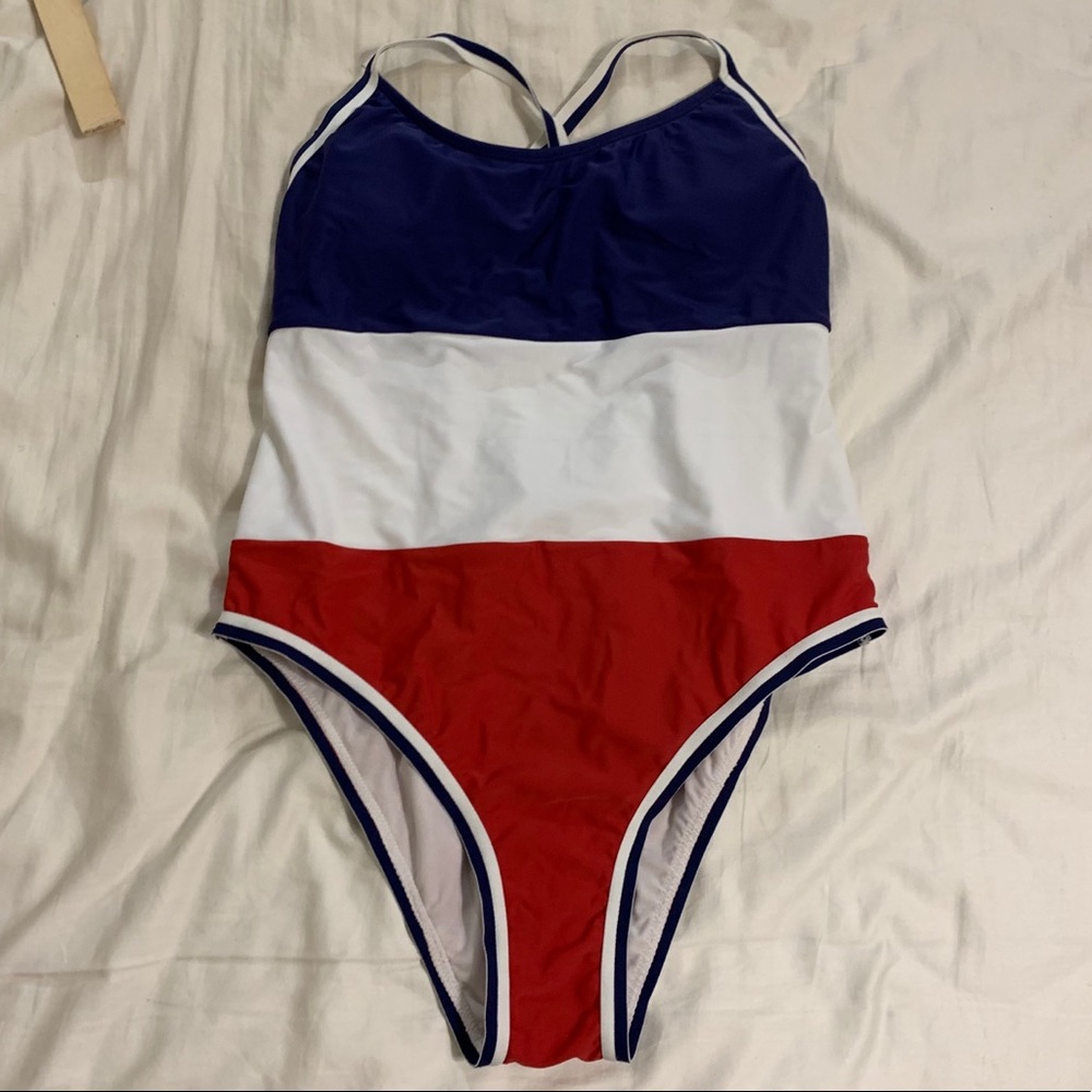 high leg one-piece bathing suit